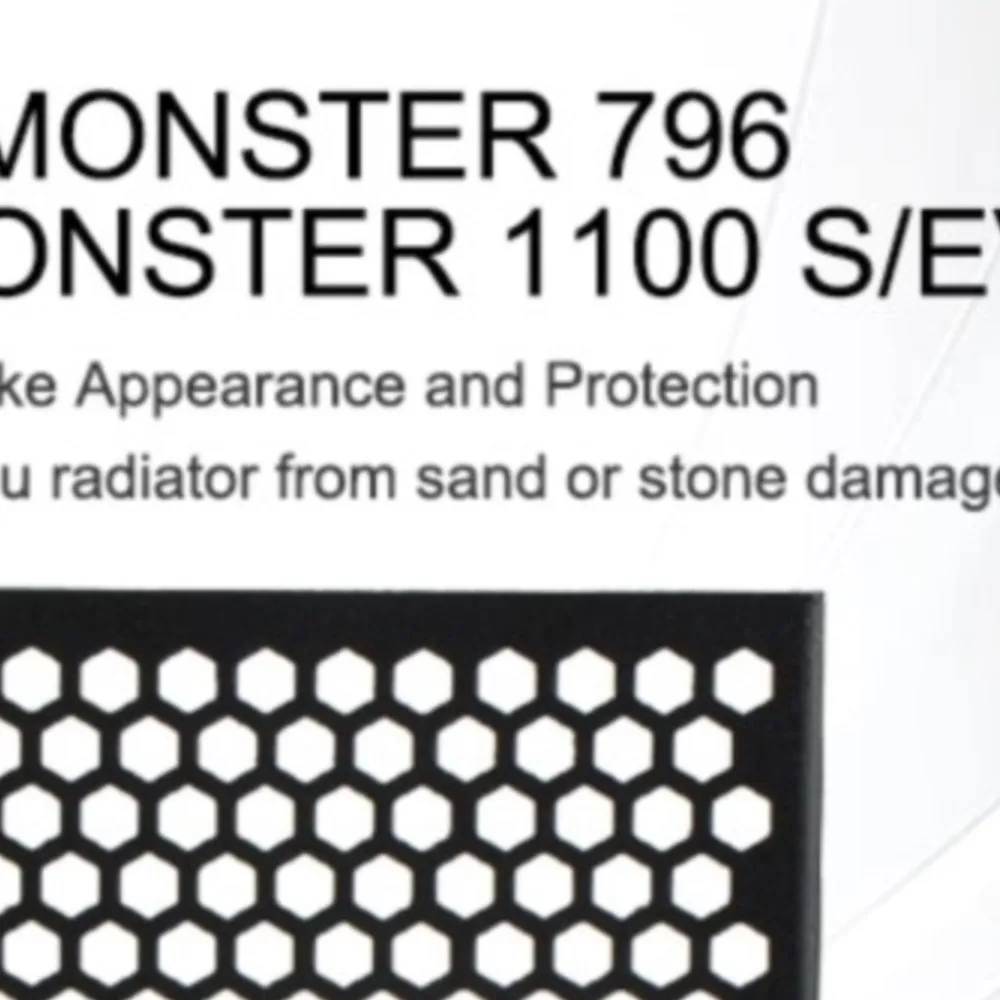 

For Ducati Monster 796 2010-2016 2015 2014 Monster 1100 1100 S/EVO Motorcycle Aluminum Radiator Guard Oil Cover Protector Grille