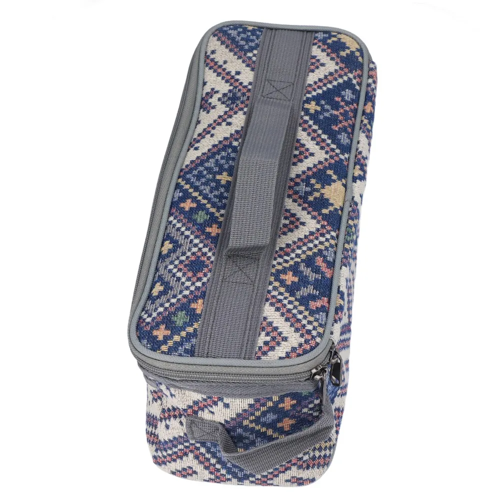 Large Capacity Camping Utensils Storage Bag Double Zipper With Handle Camping Cookware Tote Pouch Camping Travel Cooking Bag
