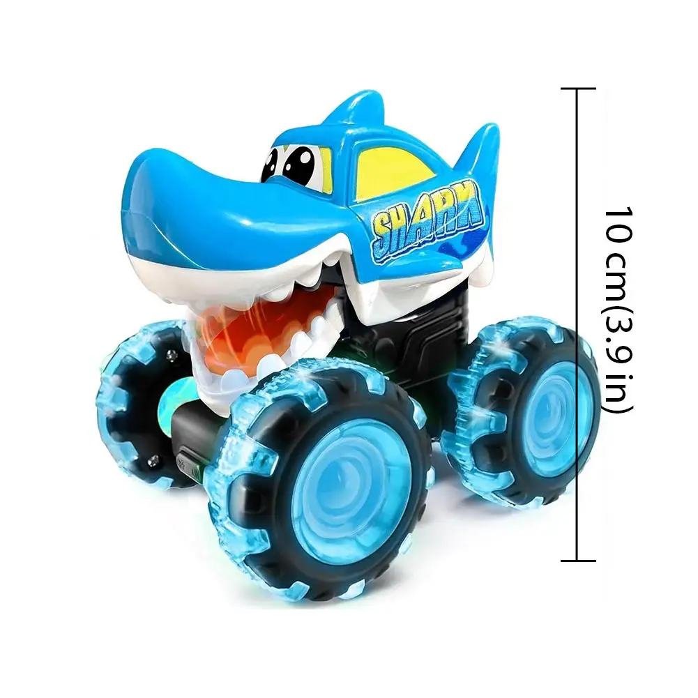 Carro de Brinquedo com Luz e Movimento - Carro de Fricção com Rodas LED Piscantes, Presente Legal para Meninos e Meninas