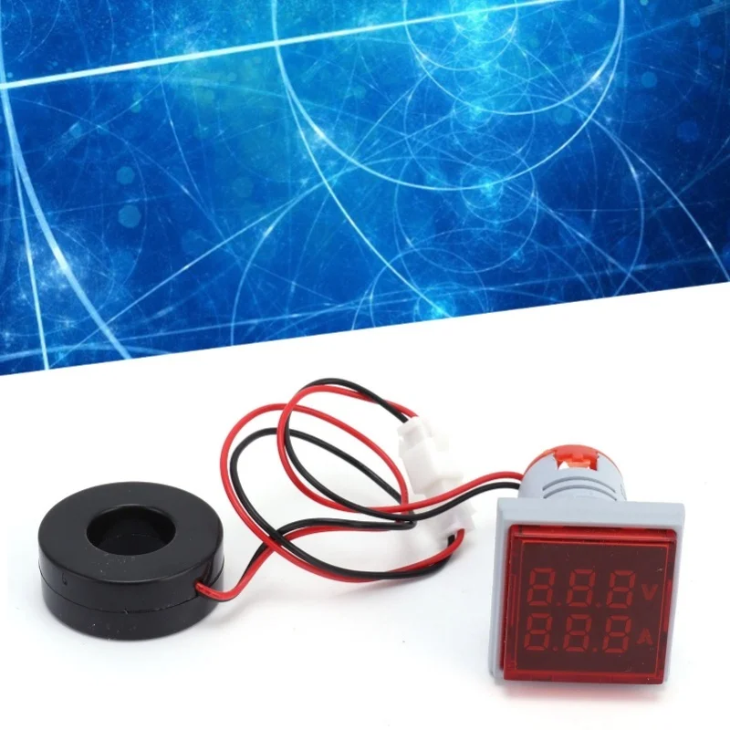 indicador-de-sinal-de-corrente-universal-com-2-displays-lampada-quadrada-60~500v-ac-ad16-22fvared