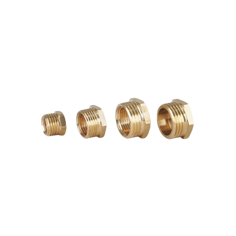 Brass Hex Bushing Reducer Pipe Fitting 1/8 1/4 3/8 1/2 3/4 Threaded Reducing Copper Water Gas Adapter Coupler Connector