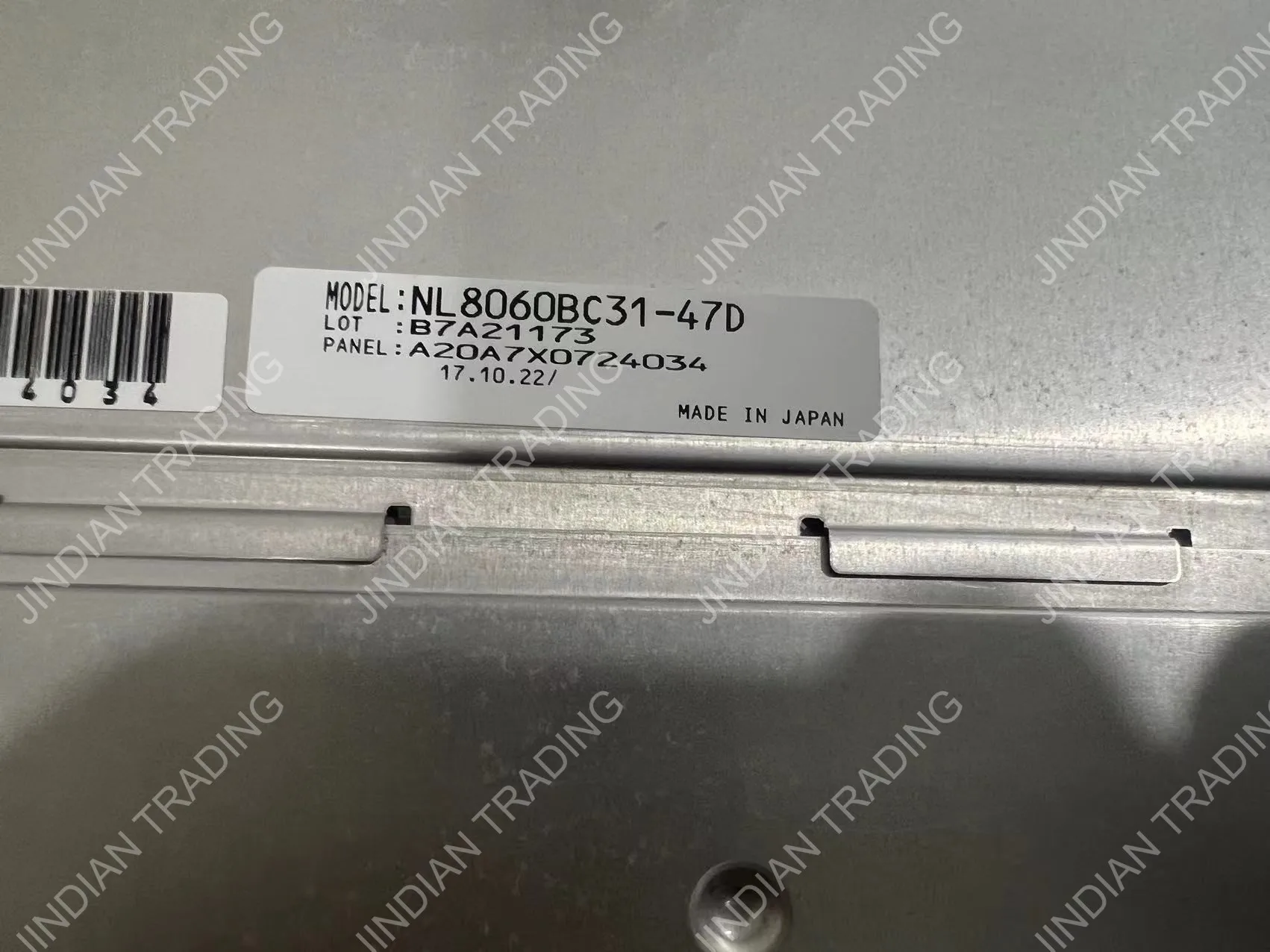 Painel de tela LCD original para NEC, NL8060BC31-47D, 12,1 polegadas, novo e transporte rápido, 100% testado