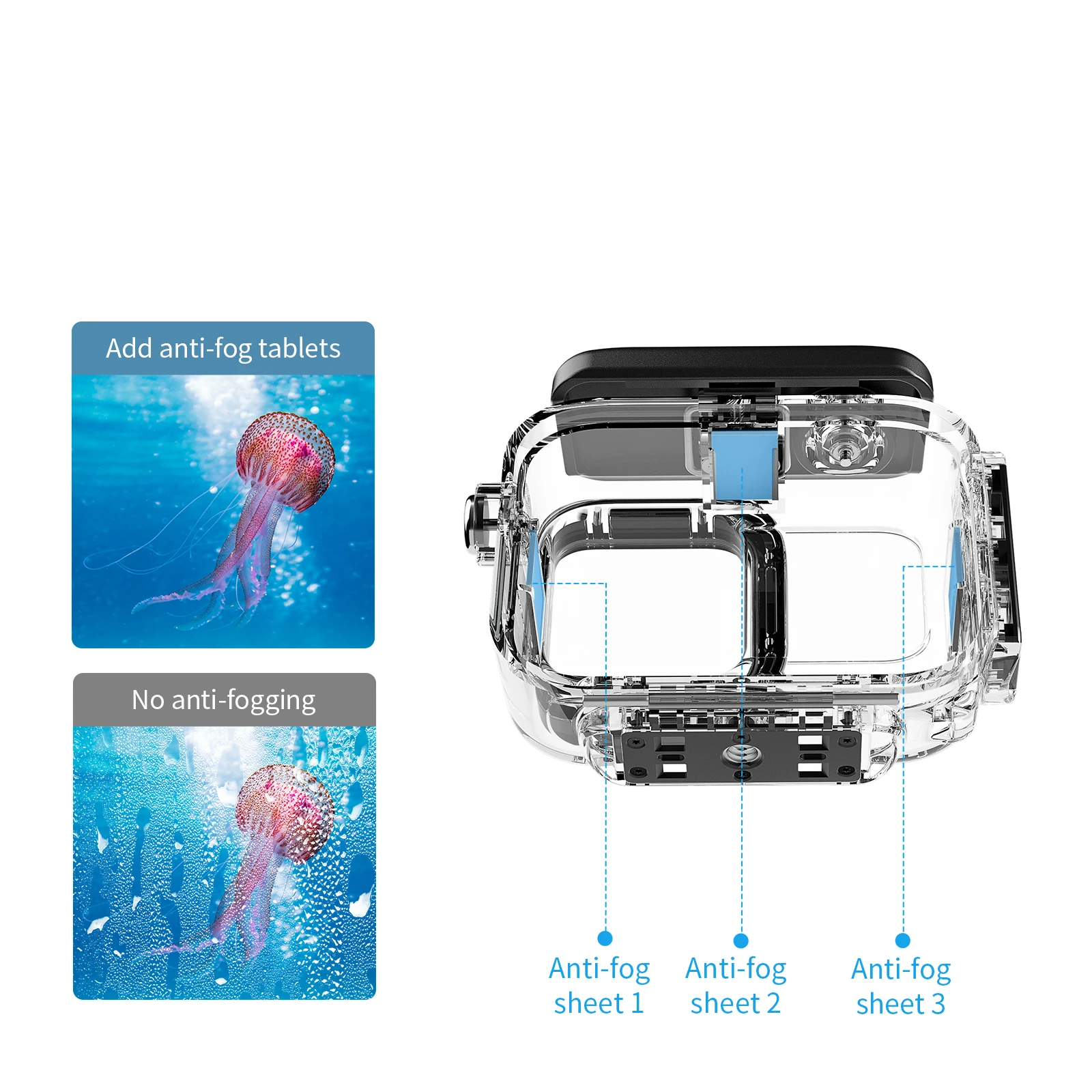 

60 Meter Diving Water Shell for Insta360 Ace Pro Waterproof Shell Sport Camera Accessories