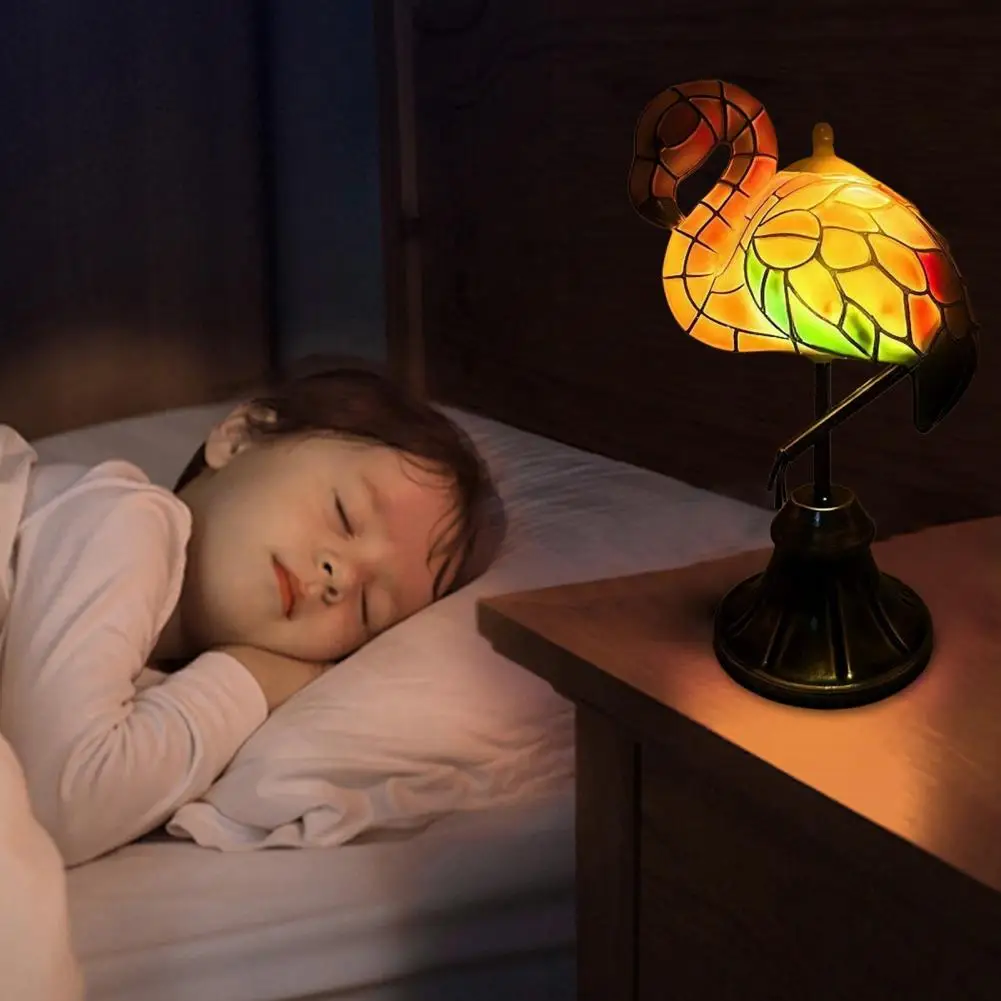 

Table Lamp Bedroom Flamingo Light Handmade Flamingo Night Light Usb Lamp for Bedside Table Decoration Soft Glow Led Bird Shaped