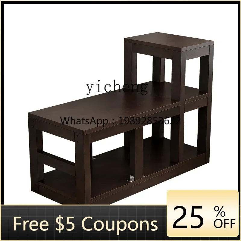 

1HSN fish tank base solid wood high and low floor rack fish tank upper filter rack bottom cabinet simple fish tank shelf