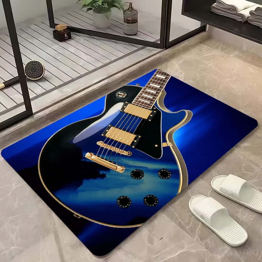 Guitar Room Floor Carpet for Bedroom Bathroom Rug Doormat Entrance Door Welcome Mat Home Decorations Balcony Rugs Bath Foot Mats