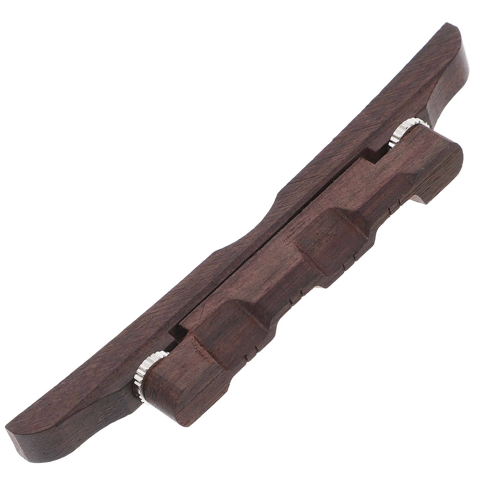 Puente de Jazz de madera de ébano para piezas de guitarra de Jazz Archtop, accesorios, puente de Jazz de ébano con sillín Archtop, altura ajustable