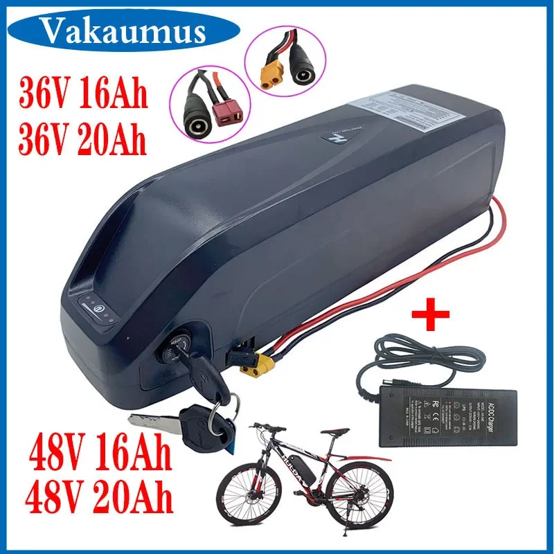 

48V20Ah 13S 18650 EBike Battery Hailong Case With USB 1000W Motorcycle Conversion Kit Bafang Electric Bike US EU Duty Free