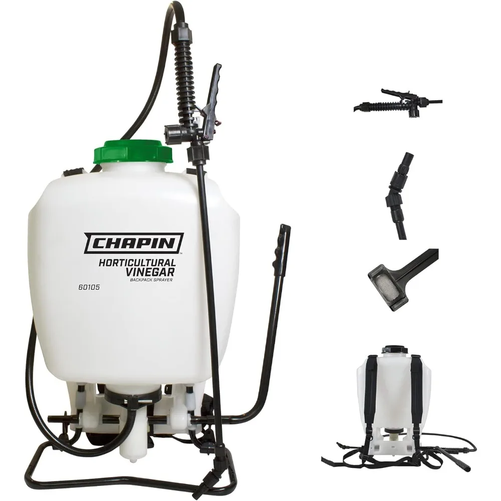 

60105 4-Gallon Horticultural Vinegar Backpack Sprayer, Translucent White