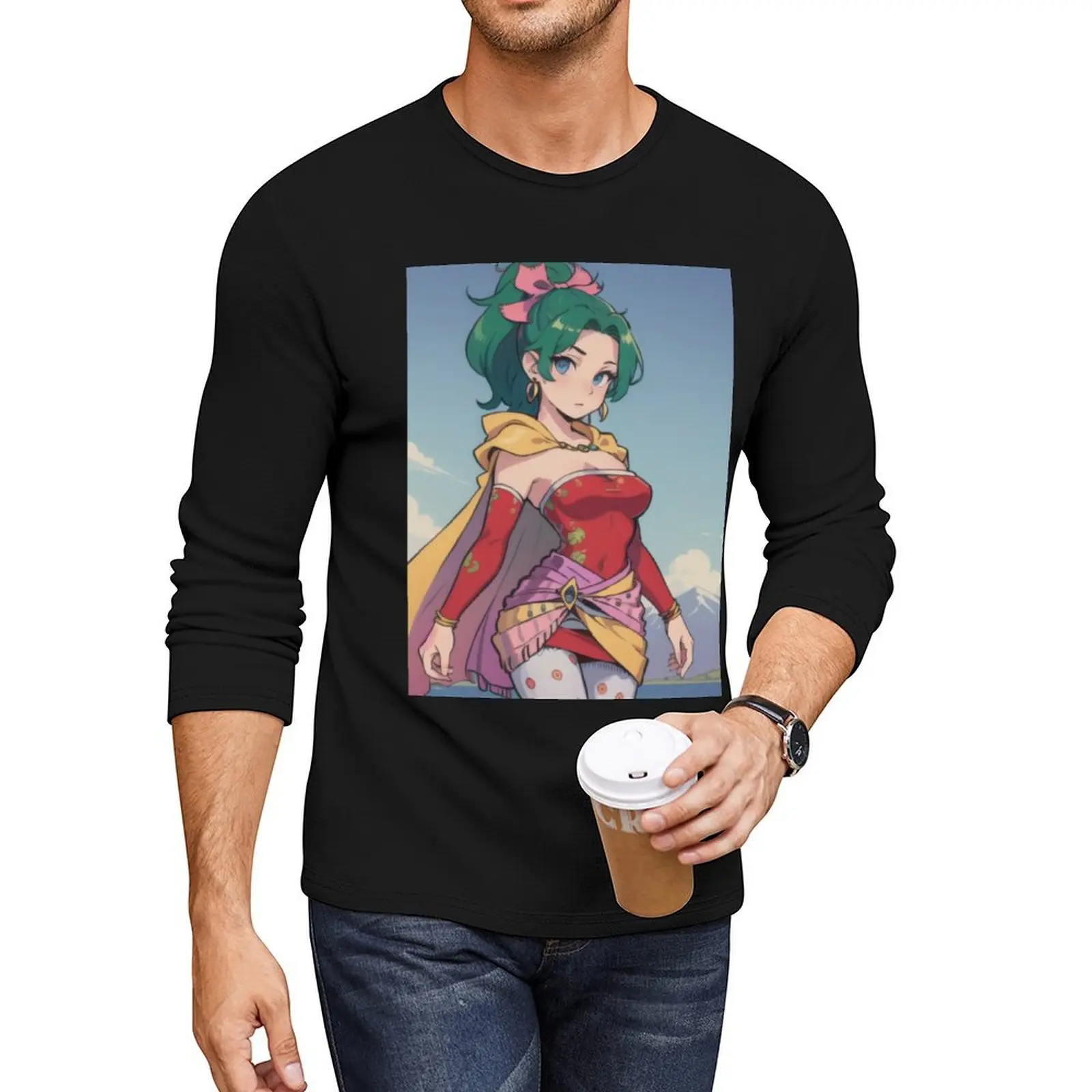 Terra Long T-Shirt plus size t shirts kawaii clothes black t shirts for men