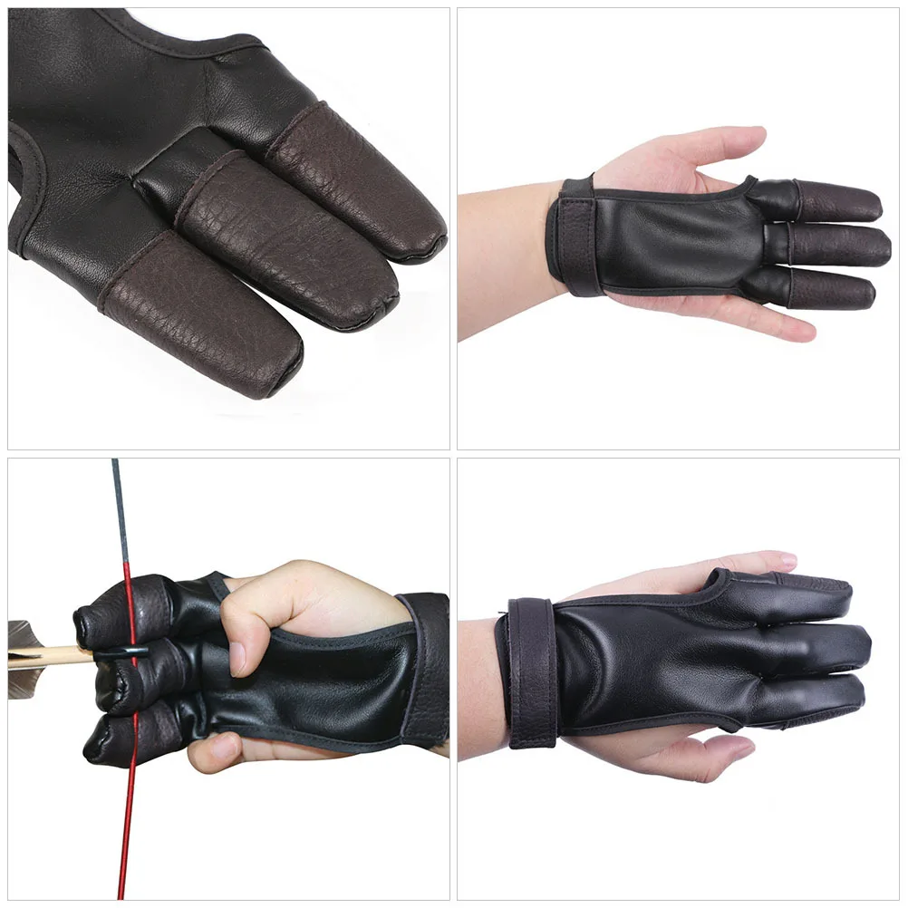 

Wear-Resistant Adjustable Finger Guard Professional Equipment Portable Finger Protector for Recurve Hunting