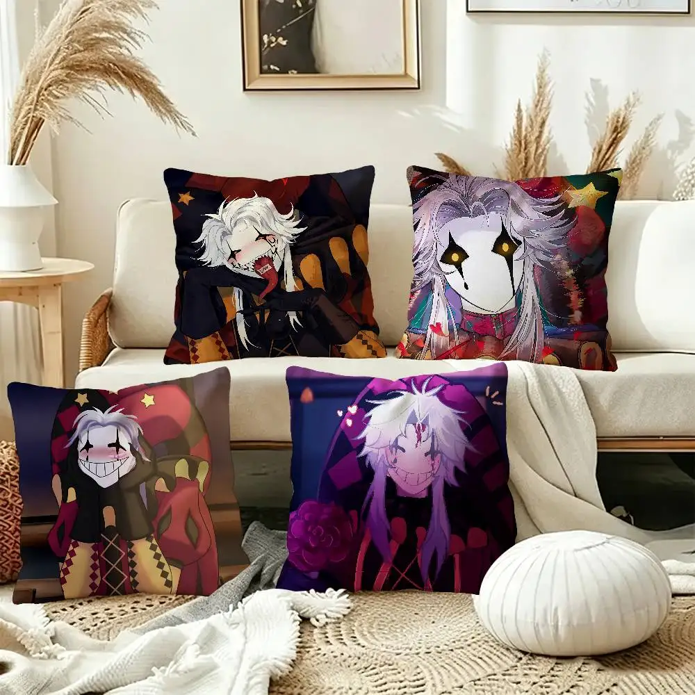 Pierrot The Freak Circus Cushion Cover Pillowcase Upholstery Sofa Throw Pillow Home Decor Pillowcas
