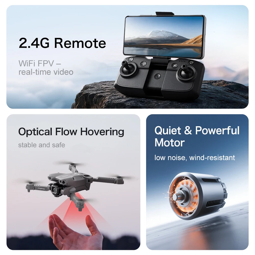 New GT50 Drone 8K HD Dual CamerRC Brushless Motors Obstacle Avoidance Foldable Quadcopter Child Toy For Xiaomi videography Drone