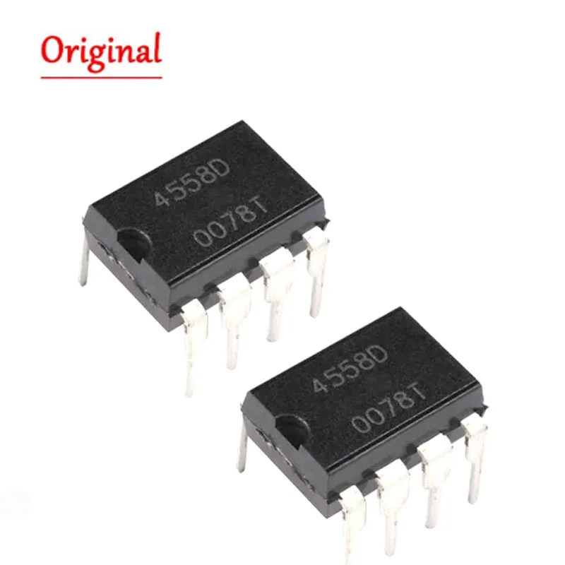 10PCS IC  4558D DIP8 RC4558P JRC4558D DIP RC4558 4558 DIP-8 NEW