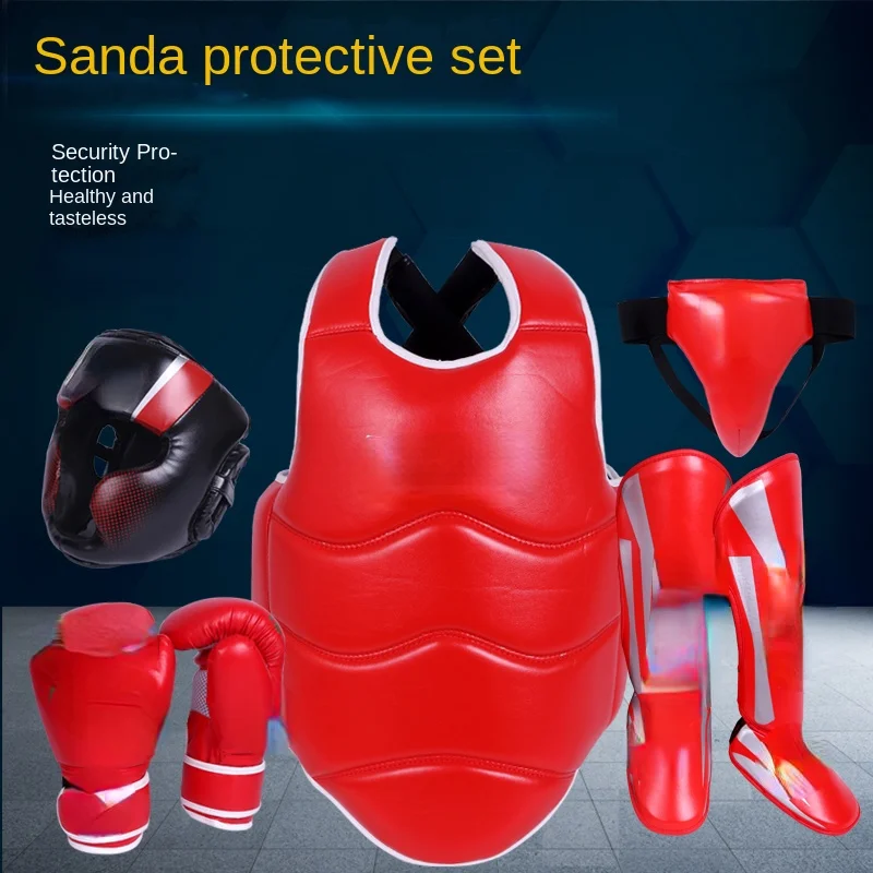 Free Combat Protective Gear Full Set Adult and Children Boxing Protective Gear Set Martial Arts Fight