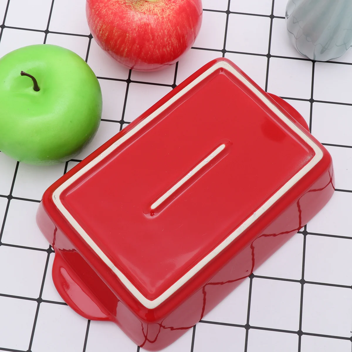 

Ceramics Baking Tray Premium Pottery Microwave Oven Safe Baking Pan for Healthy Easy Clean Cooking Pink Elegant Design