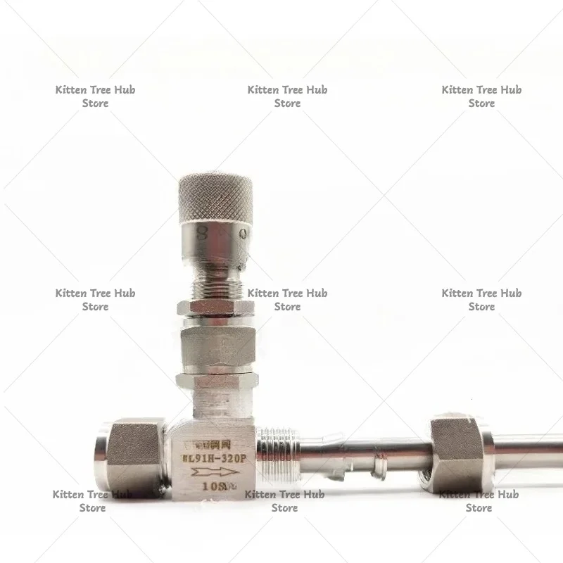 304 Stainless Steel Double Ferrule Micro Regulating Valve 6mm 8mm 10mm Micrometering Needle Valve with Scale