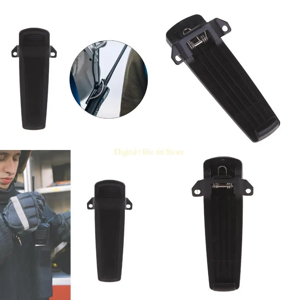 

E06D Durable Back Clip Universal Belt Clip Reliable Belt Clip Convenient Communication Accessory for PD700 PD780 PD788 PD980