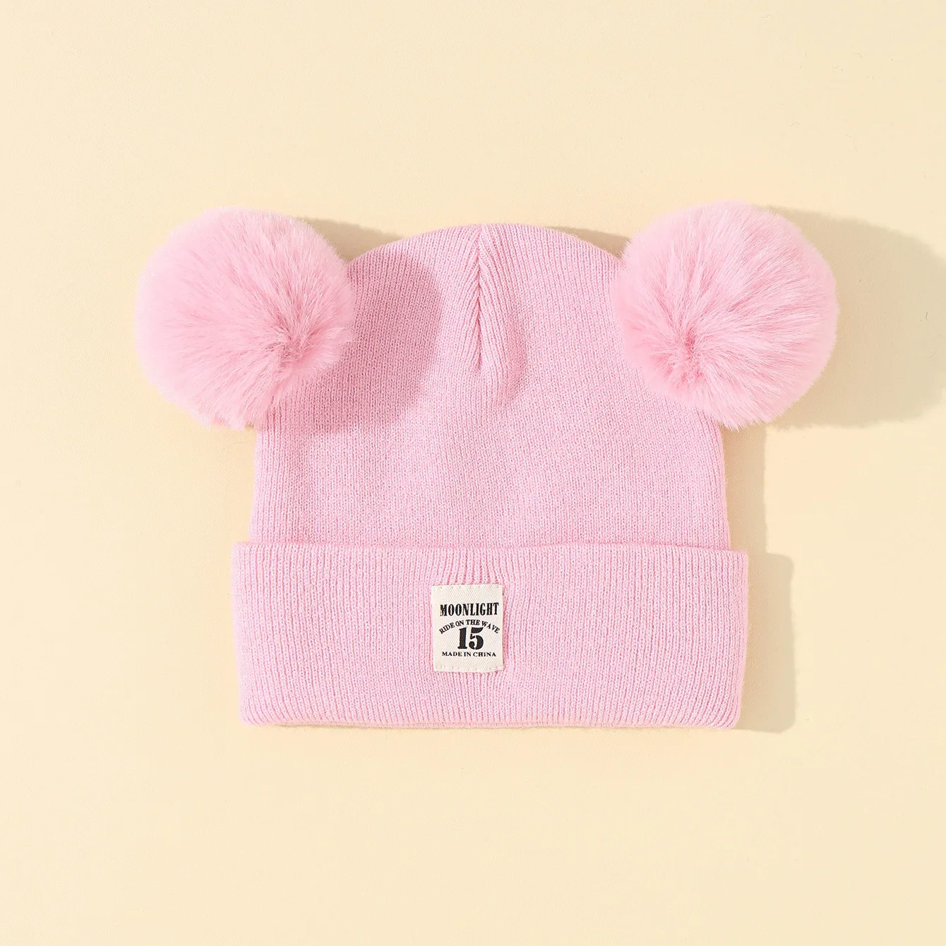 Solid Color Wool Knitted Bonnet Bebe Newborn Baby Hat Pompom Cute Winter Hat for Kids Boys Girls Children Warm Beanie Cap 0-3Y