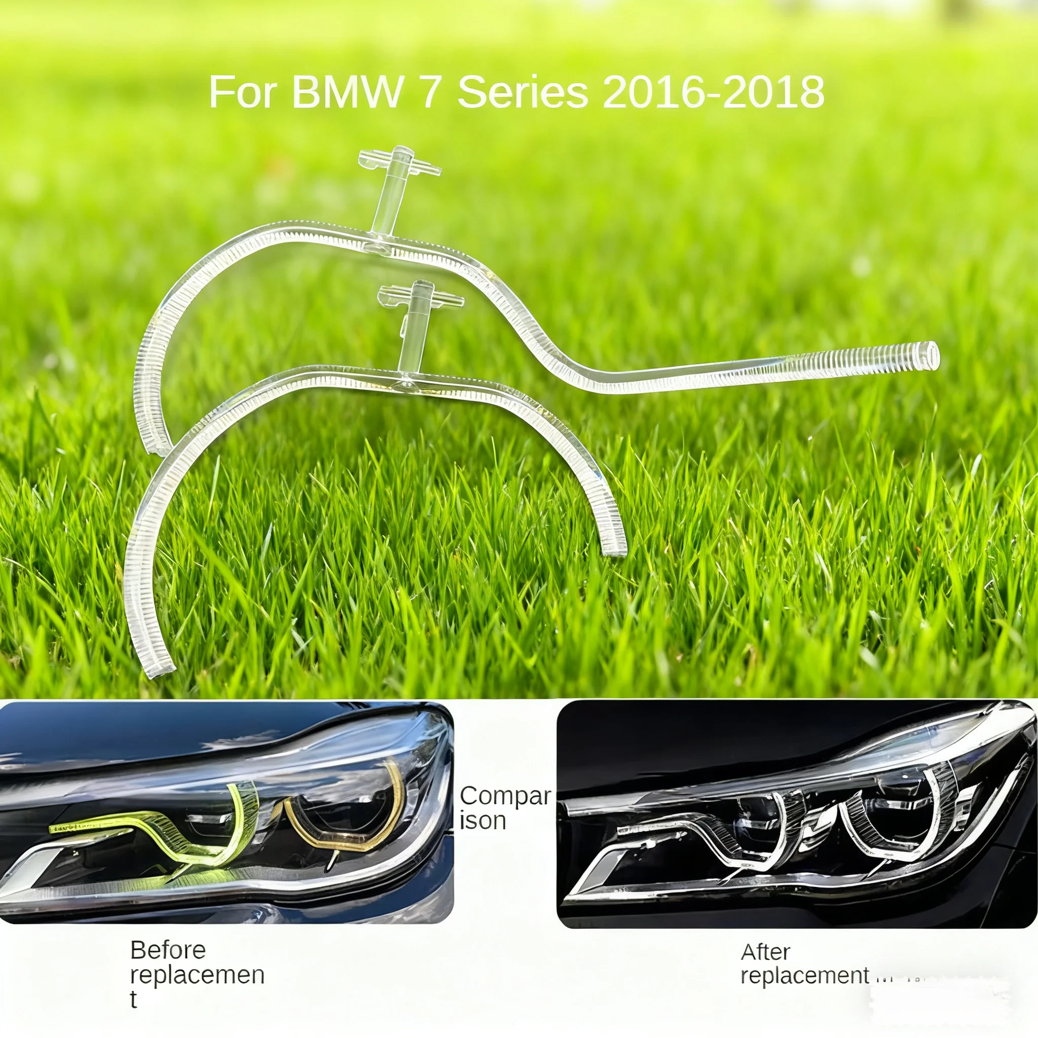

For BMW 7 Series G12 G11 2016-2018 LED DRL Light guide plate Light guide tube Headlight Daytime Running Light Guide Angel Eye