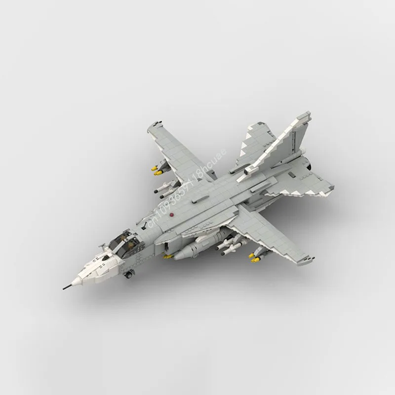 1474PCS Série de Guerra MOC Sukhoi Su-24 |   Escala 1:34 modelo de avião de guerra bloco de construção empilhamento tijolo brinquedos educativos criativos presente para crianças