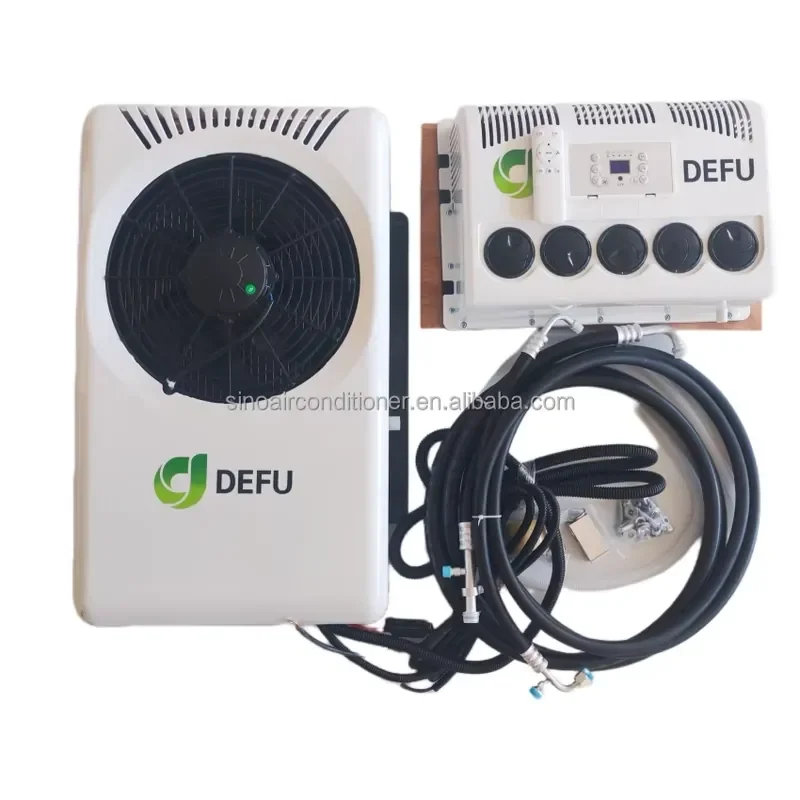 【2026 New Arrival】 24V Electric Tractor Van Cabin Cooler AC New 12V Parking Truck Air Conditioner With Compressor