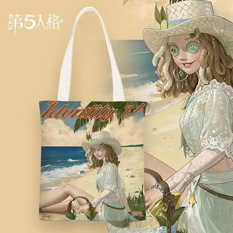 Женская холщовая сумка The Fifth Personality, связанная в стиле аниме, простая женская сумка на одно плечо, новый стиль 2025 года.