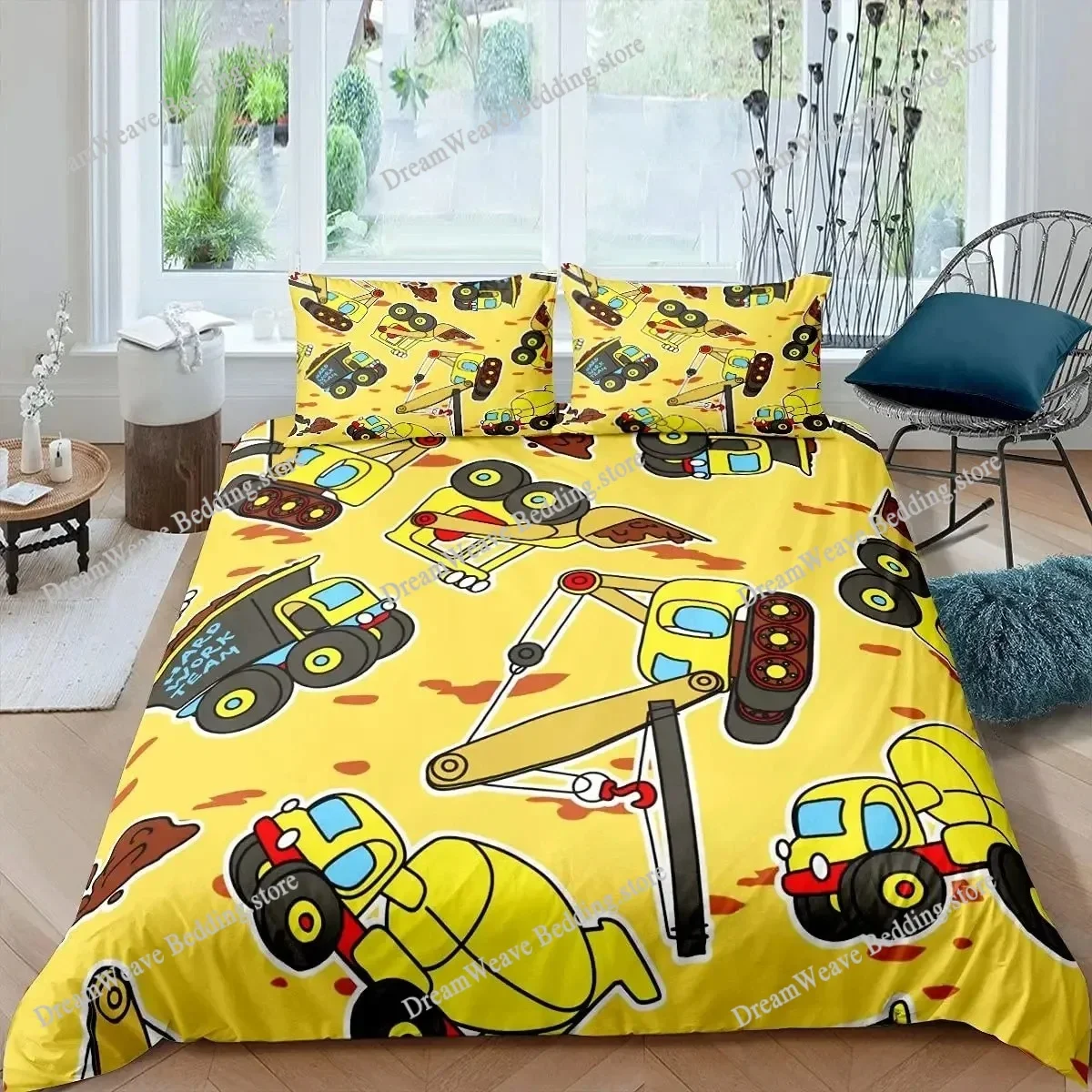 

Cartoon Monster Trucks Duvet Cover Pillowcase Cars Bedding Set Boys Girls Bedroom Decoration Kids Gift Single Double King Size74