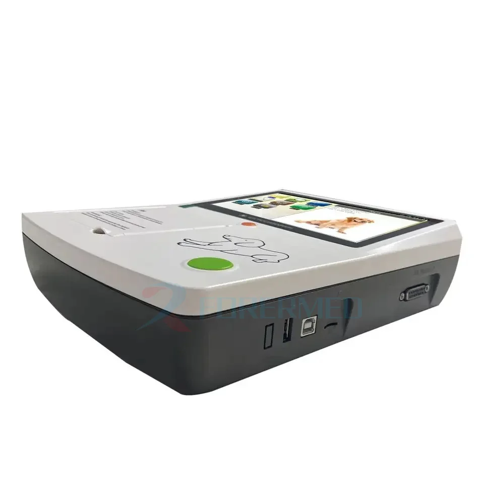 3 Channels 12 Leads Electrode Ecg Portable ECG Device Veterinary 7 Leads ECG Electrocardiogram Machine