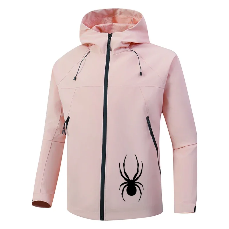 Men's and women's waterproof outdoor hooded jackets, outdoor rock climbing autumn and winter windproof jackets