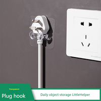 5/1Pcs Adhesive Strong Hooks Rack Wall Hanger Space Saver Toothbrush Power Plug Holder Shaver Organizer Towel Rack Bathroom