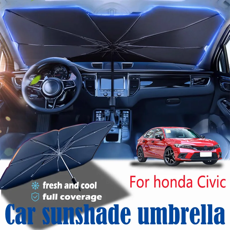 

For honda Civic front windshield panel, sun visor, summer accessories, heat insulation, sun shading, and sun protection