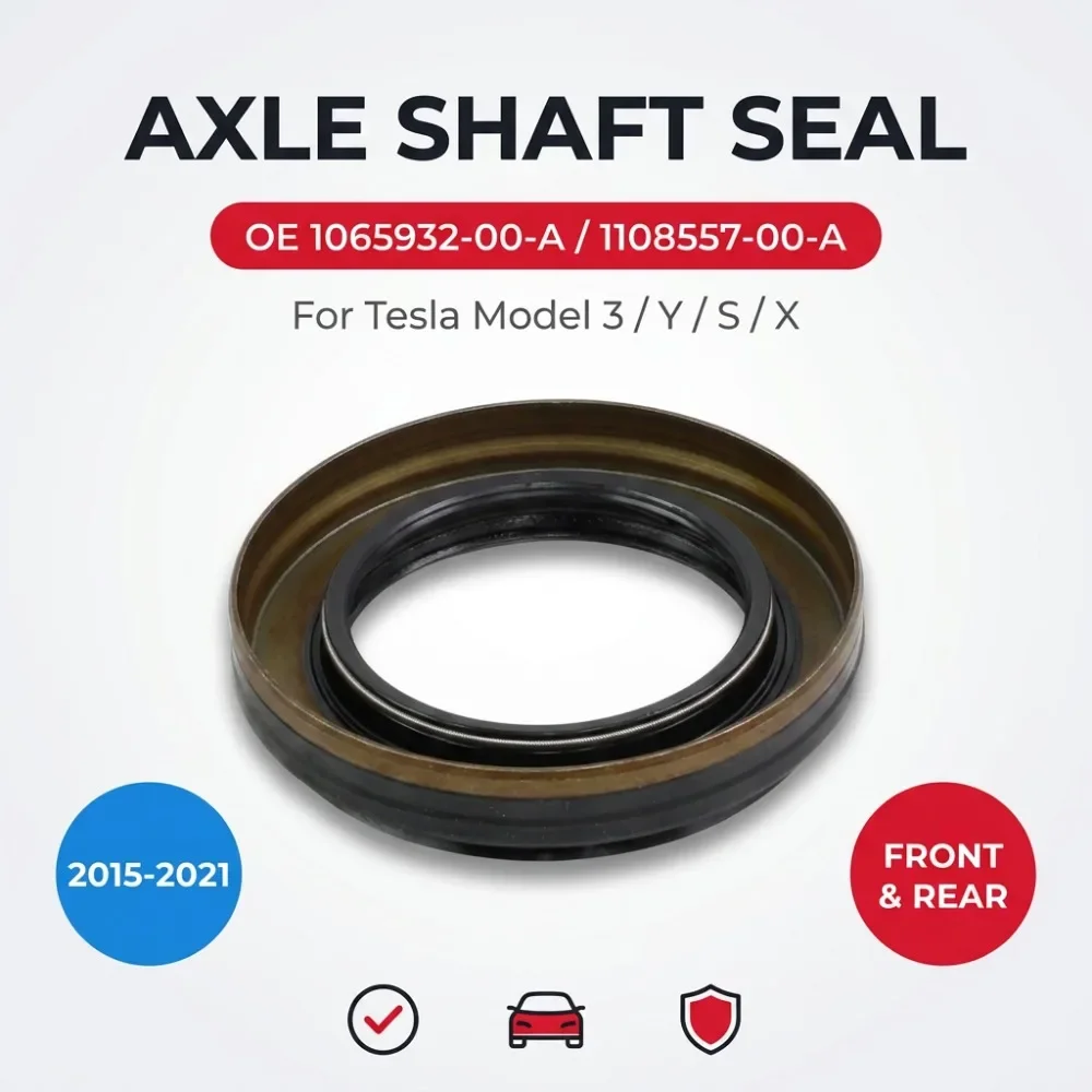 1PCS Front Rear Axle Oil Seals 1065932-00-A 1108557-00-A For Tesla Model Y/3/S/X Car Output Axle Seal