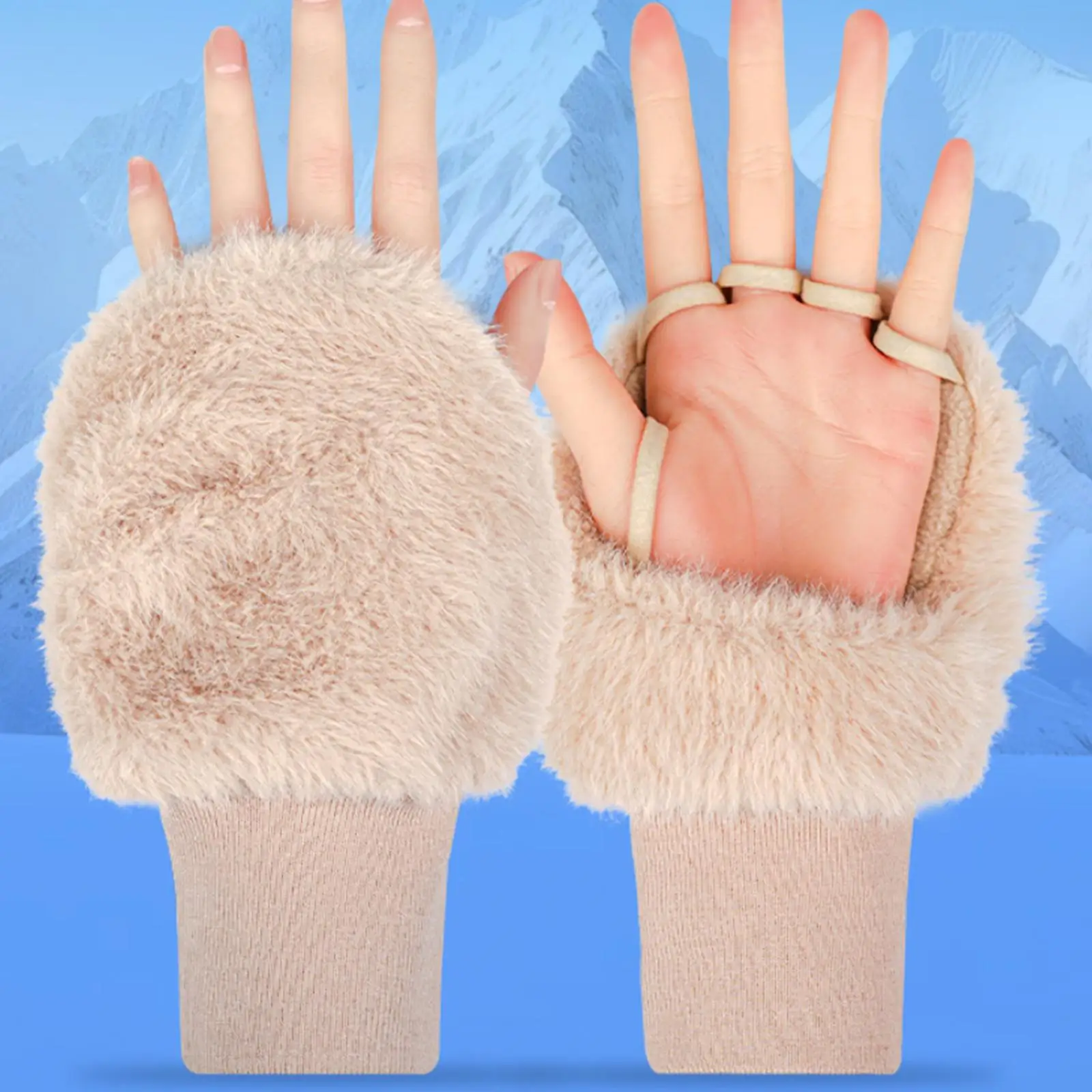 

Winter Golf Training Gloves Touch Screen Half Finger Golf Gloves for Ladies