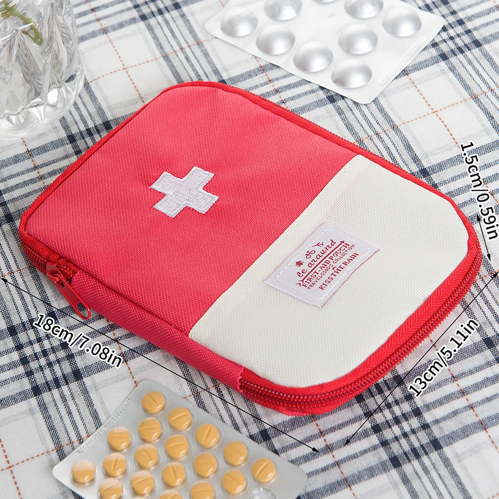 Mini borsa per medicinali portatile Kit di pronto soccorso da viaggio Borsa per medicinali Borsa per medicinali Kit di sopravvivenza Scatola per