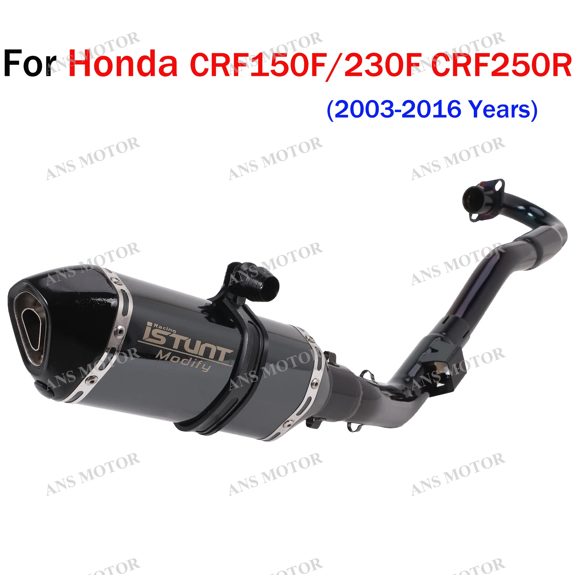 

For Honda CRF150F CRF230F CRF250R 2003-2016 Motorcycle Exhaust Escape System Slip On CRF150F Pipe