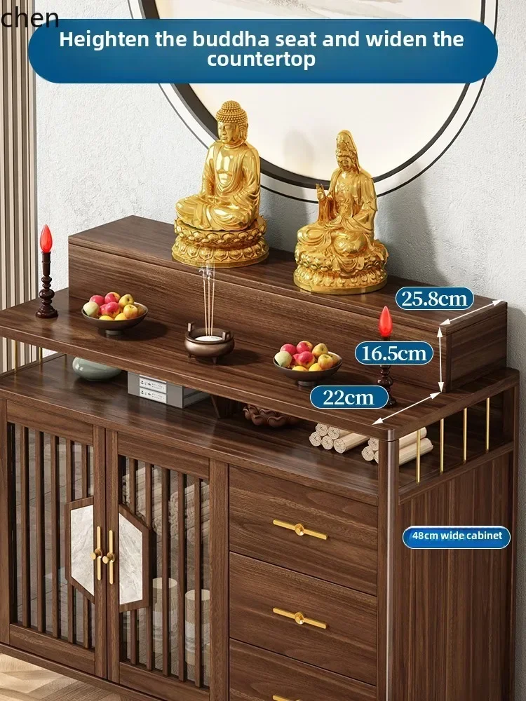fg-a  solid wood table incense case household Buddhist table Shentai household economical cabinet