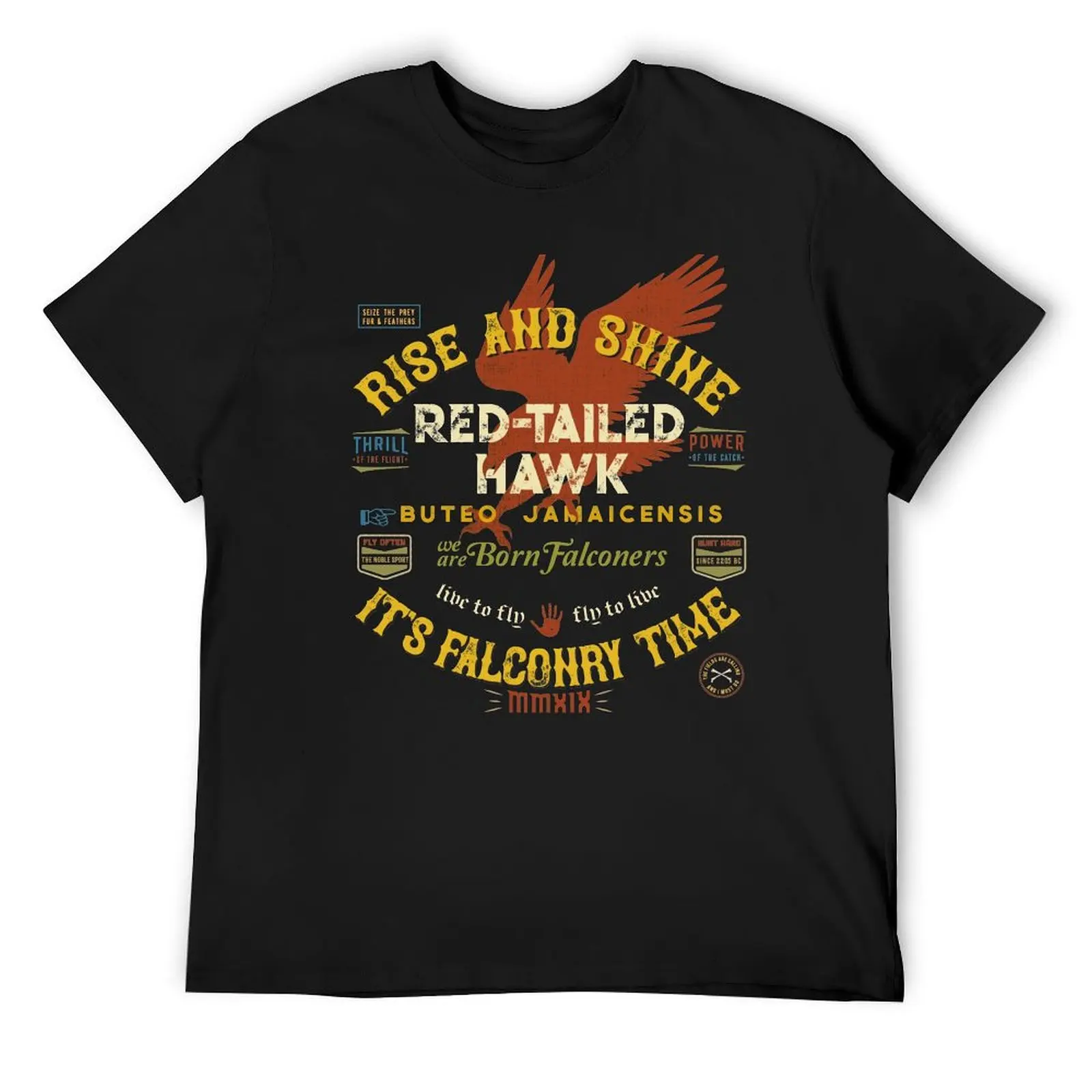 Great Falconer's Red-Tailed Hawk Falconry Supplies Shirts and Gifts T-Shirt man t shirt Short sleeve tee men