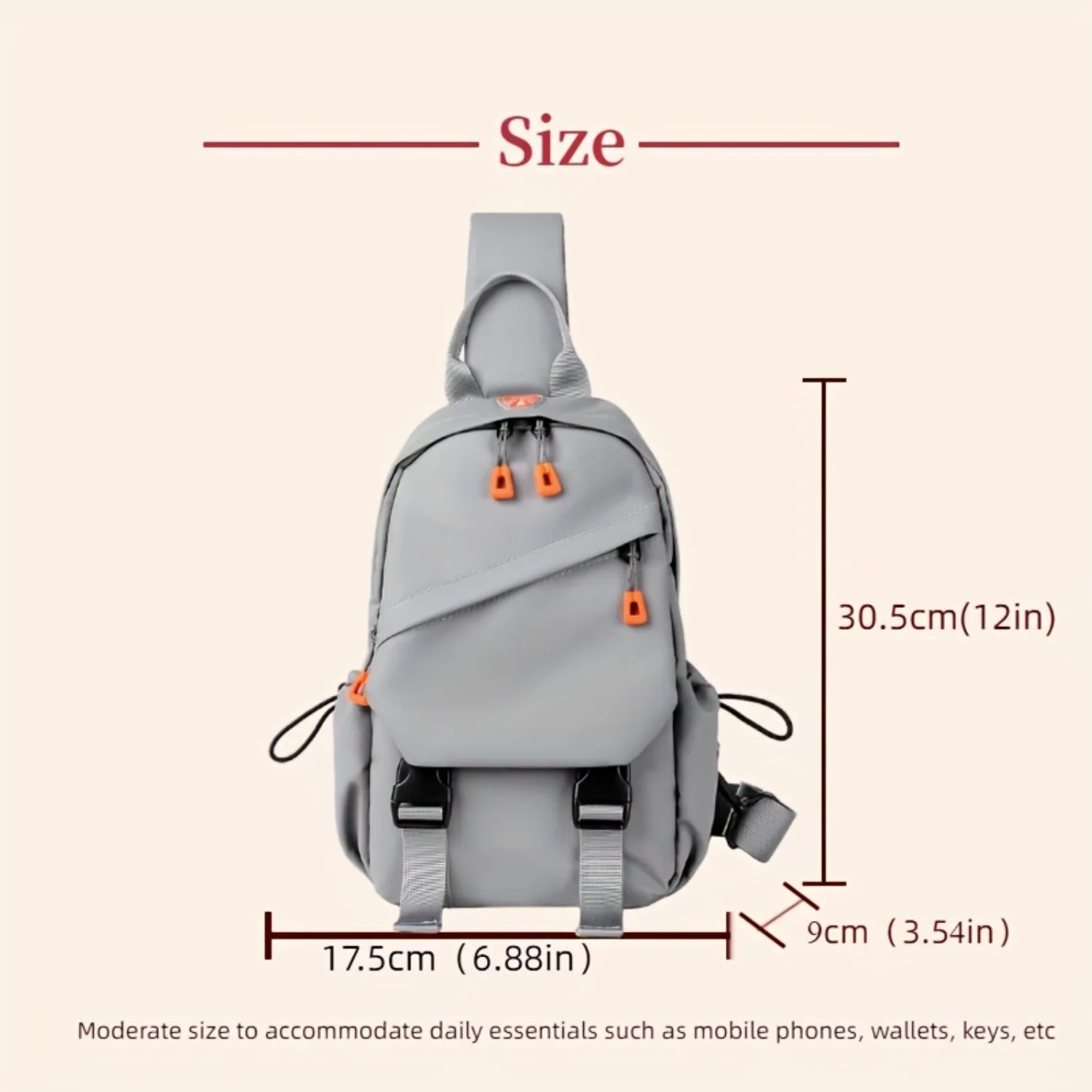 Casual boy crossbody bag wallet, shoulder bag, simple, fashionable and durable backpack, multifunctional commuting handbag, outd