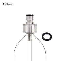 Stainless Steel Carbonation Cap Ball Lock Keg Post 5/16'' PET Bottles Counter Pressure Bottle Filling Cap For Soda Drink