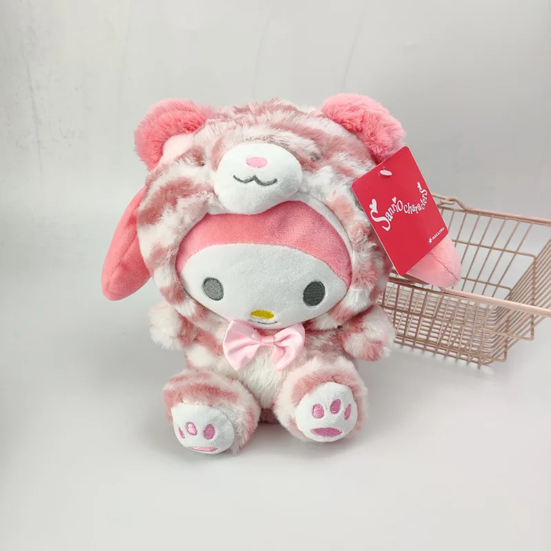 20CM Sanriod Toys Kawaii Tiger Transformation Kuromi Mymelody Cinnamorol Colorful Plush Toy Pillow Xmas Gift