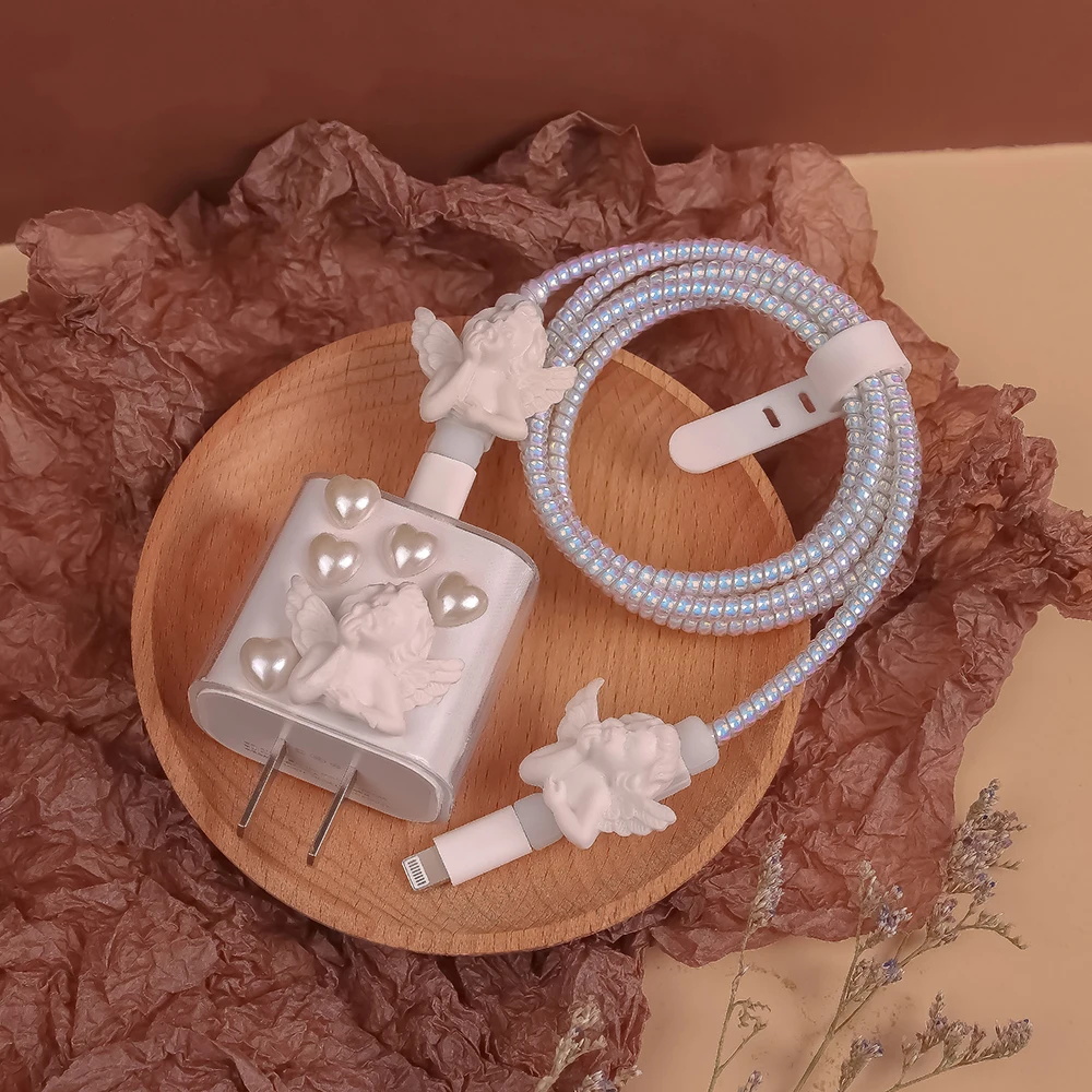 كابل منظم إدارة أطقم شاحن حامي ل آيفون 13 برو 20 واط 18 واط نوع C دي كابل الفقرة سيلير تنظيم منظم