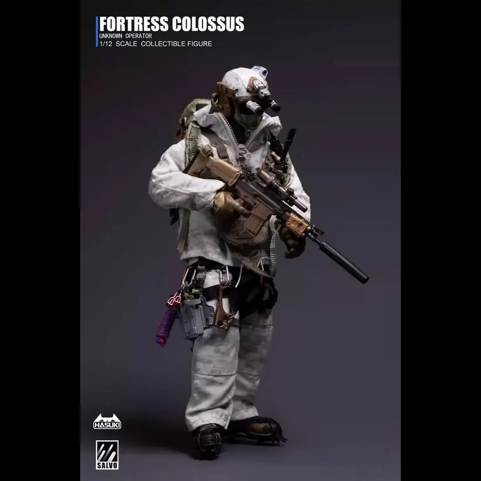 In Stock Hasuki Salvo SA03 1/12 Fortress Colossus Black Ops
