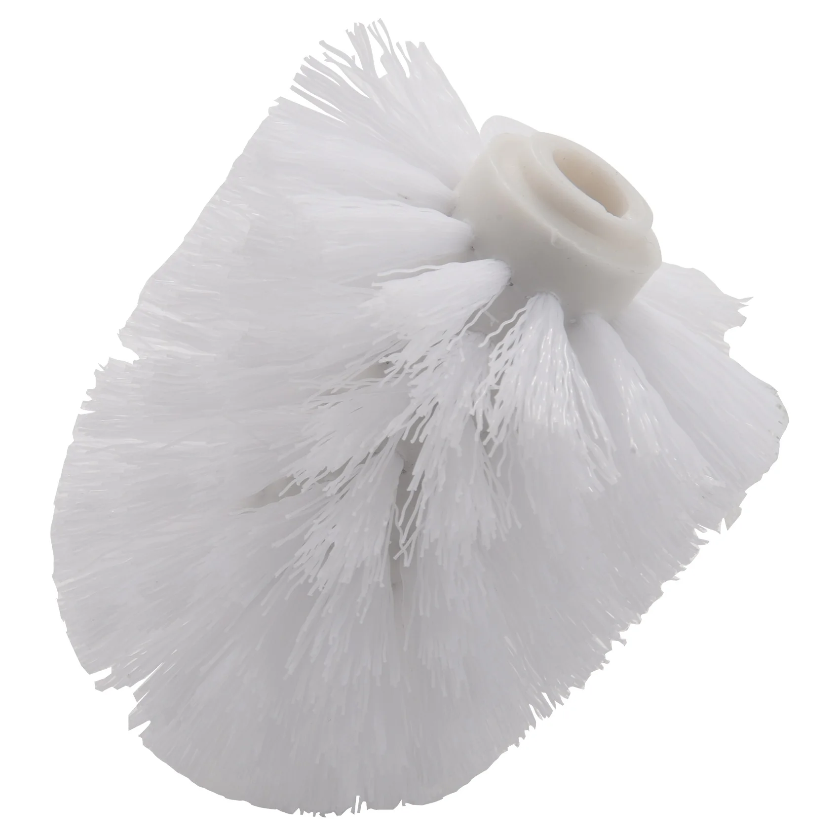 ملحقات الحمام الاحتياطية البديلة من MALL، فرش تنظيف المرحاض البلاستيكية العادية، حاملات الرأس باللون الأبيض (رؤوس بيضاء) #2