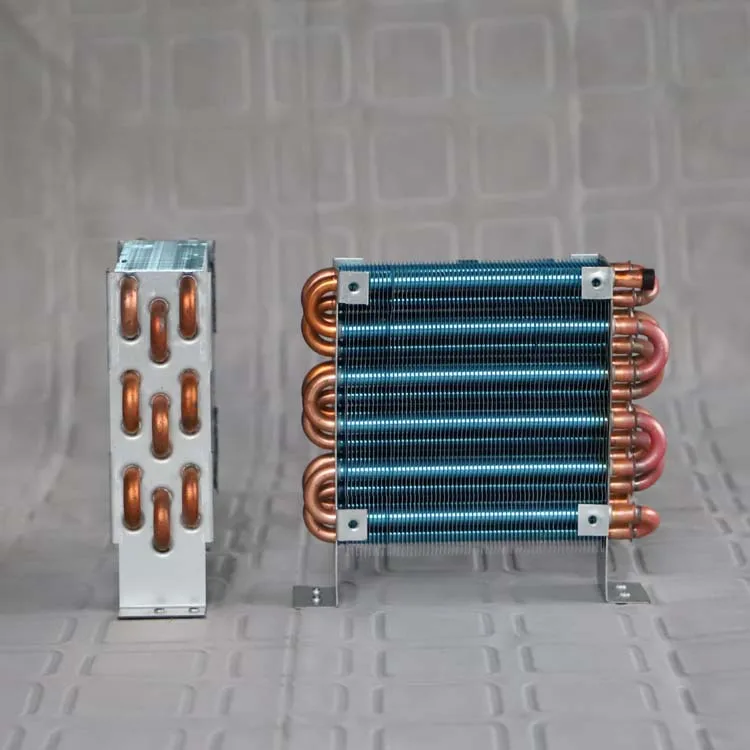 Miniature Condenser, CP3x6x120 Refrigerator Evaporator with Fan, Air-cooled Copper Tube Finned Radiator
