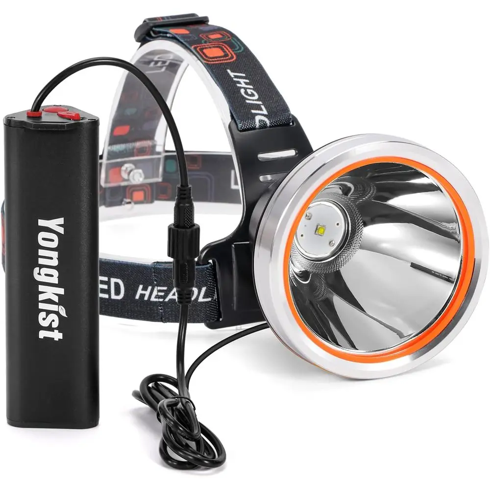 

Сверхъяркий светодиодный фонарь для охоты, перезаряжаемый, водонепроницаемый, для ночной охоты, кемпинга, рыбалки, походов, бега, работы в темноте