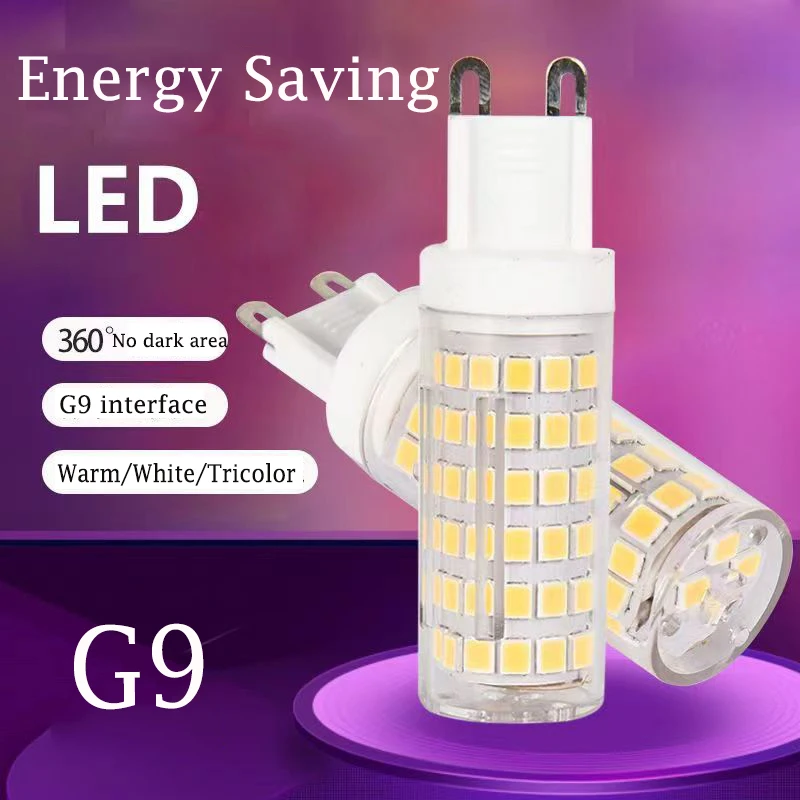 

G9G4 LED Light Bulb with Three Color Dimming, Super Bright, and No Strobe for Household Lighting G9 Pin Energy-saving Lamp Beads