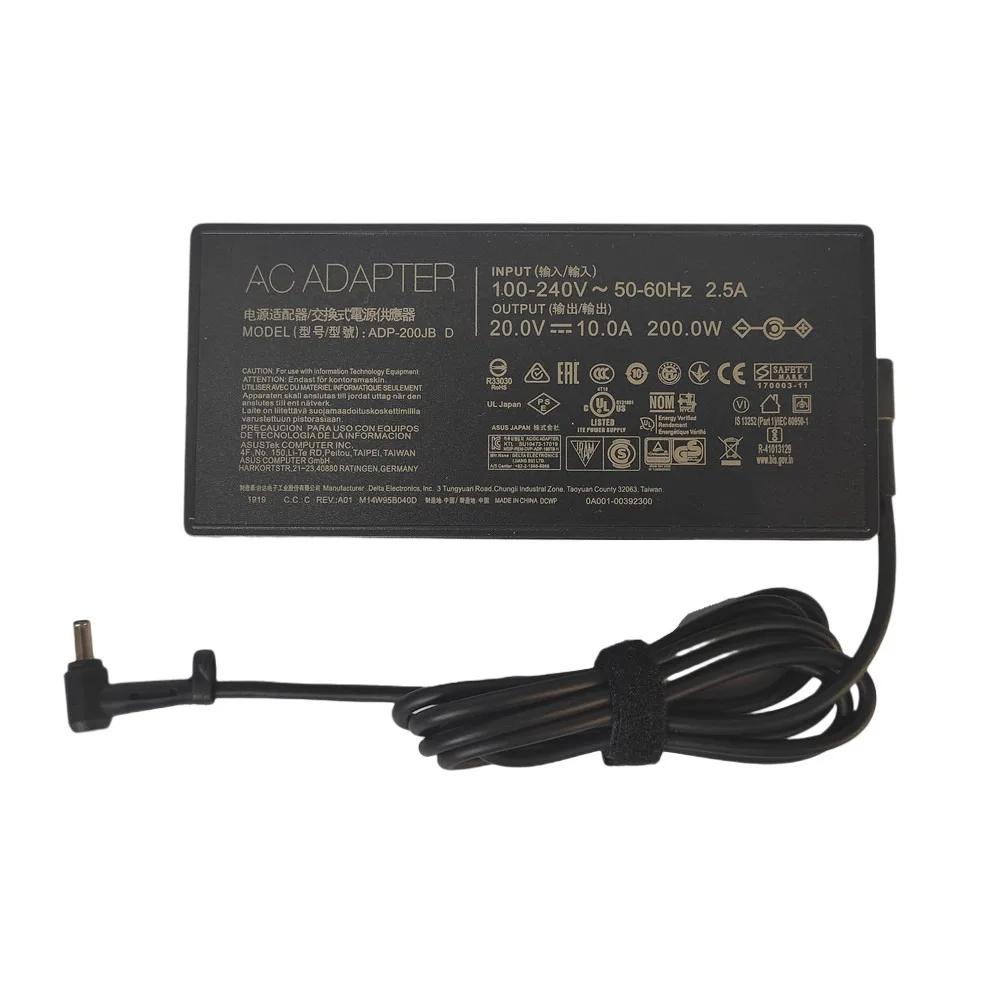 Imagem -03 - Carregador de Laptop Adaptador ac para Msi Chicony Huawei Gf66 Ms1563 1582a200a022p A21200p2b A18-150 20v 10a 4.5x3.0 mm 200w