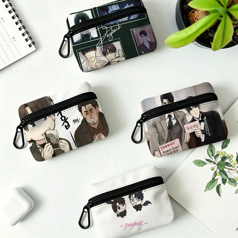 P-Payback Crime Game Wear-resistant Oxford Cloth Coin Purse Portable Backpack Hanging Card Storage Bag