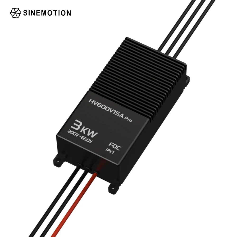 Controlador electrónico de velocidad de empuje HV600V15A FOC ESC 3KW 12-18KG para paramotor de carga Dr-one y planeador motorizado